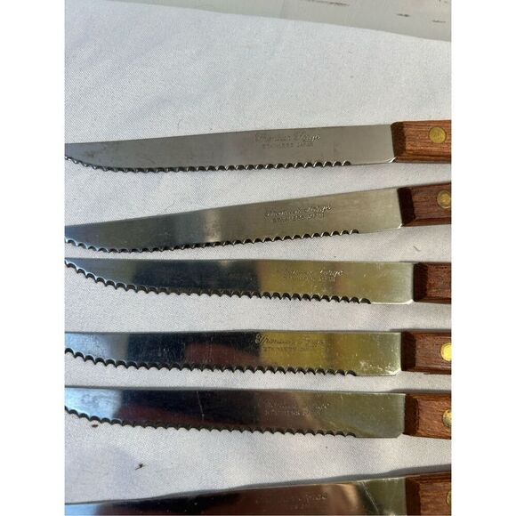 Frontier Forge Steak Knives Japan Wood Handle replacement - Picture 3 of 5